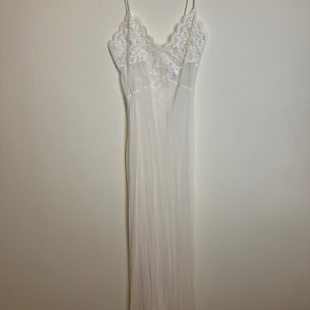 Vintage Y2K Victorias Secret Silk Slip Dress Small Bridal